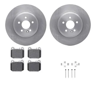 R1 Concepts WFWH1-63096 E- Line Series Brake Rotor W/ Ceramic Brake Pads & Hdw